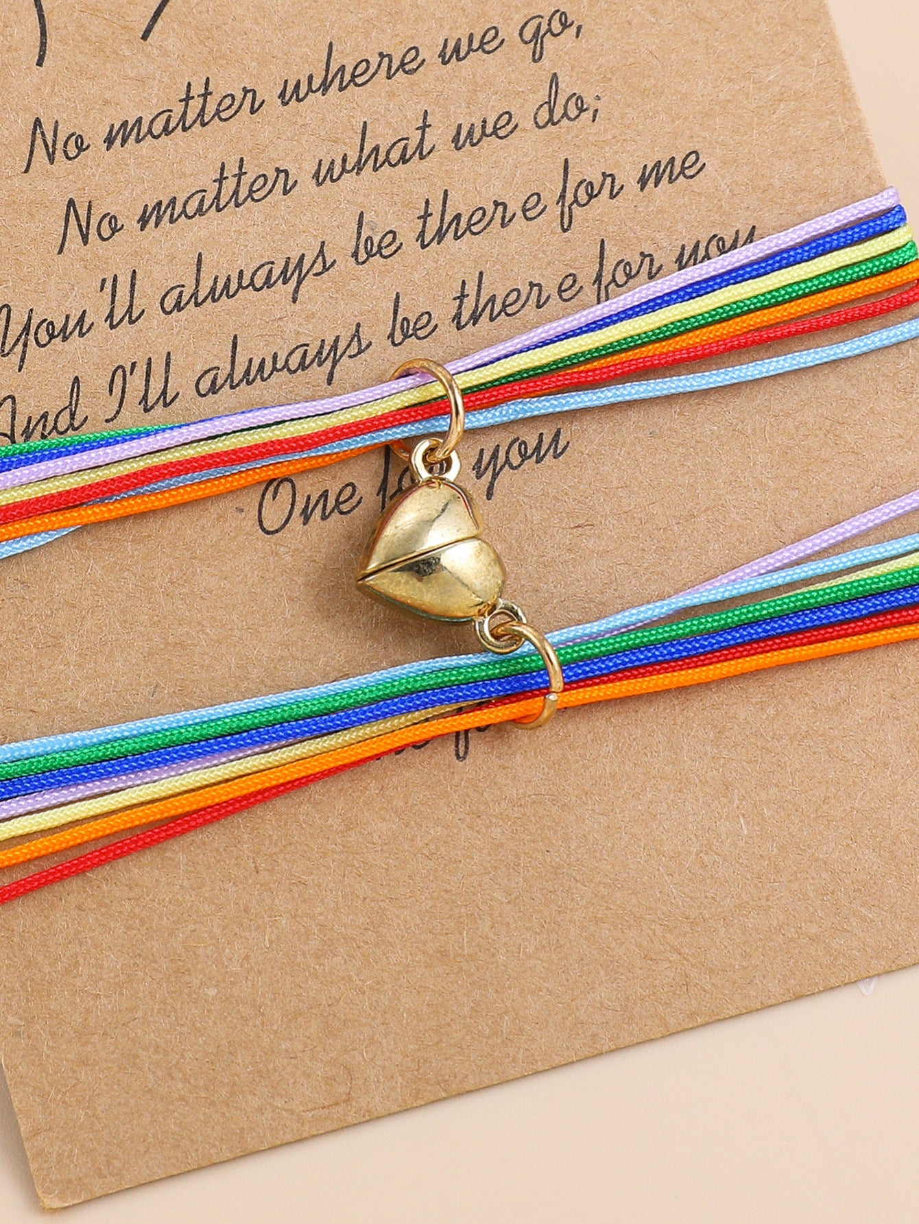 Suit Weaving In Black White Love Bracelets