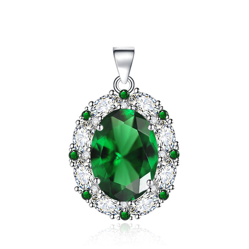 Imitation Ruby Luxury Inlaid Sapphire Purple Pendants