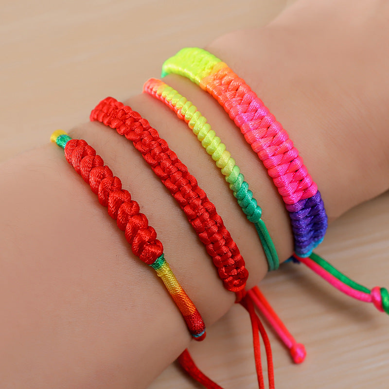 Women's Woven Rope Geometric Dorje Knot Dragon Bracelets