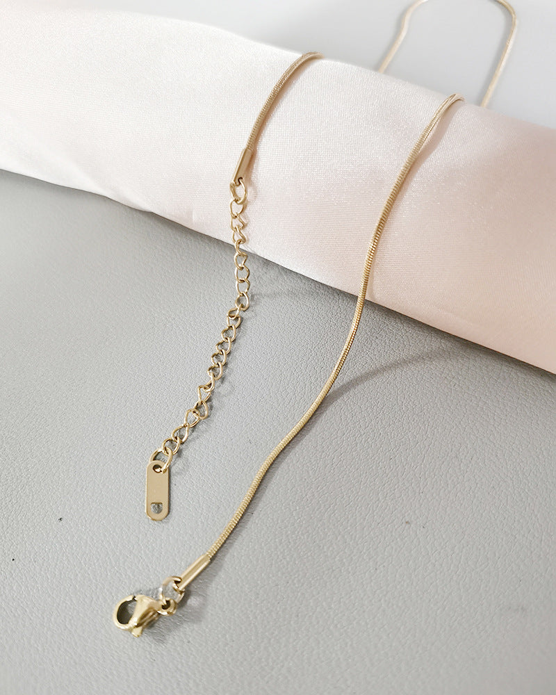 Steel Female Clavicle Chain Choker Snake Bones Necklaces