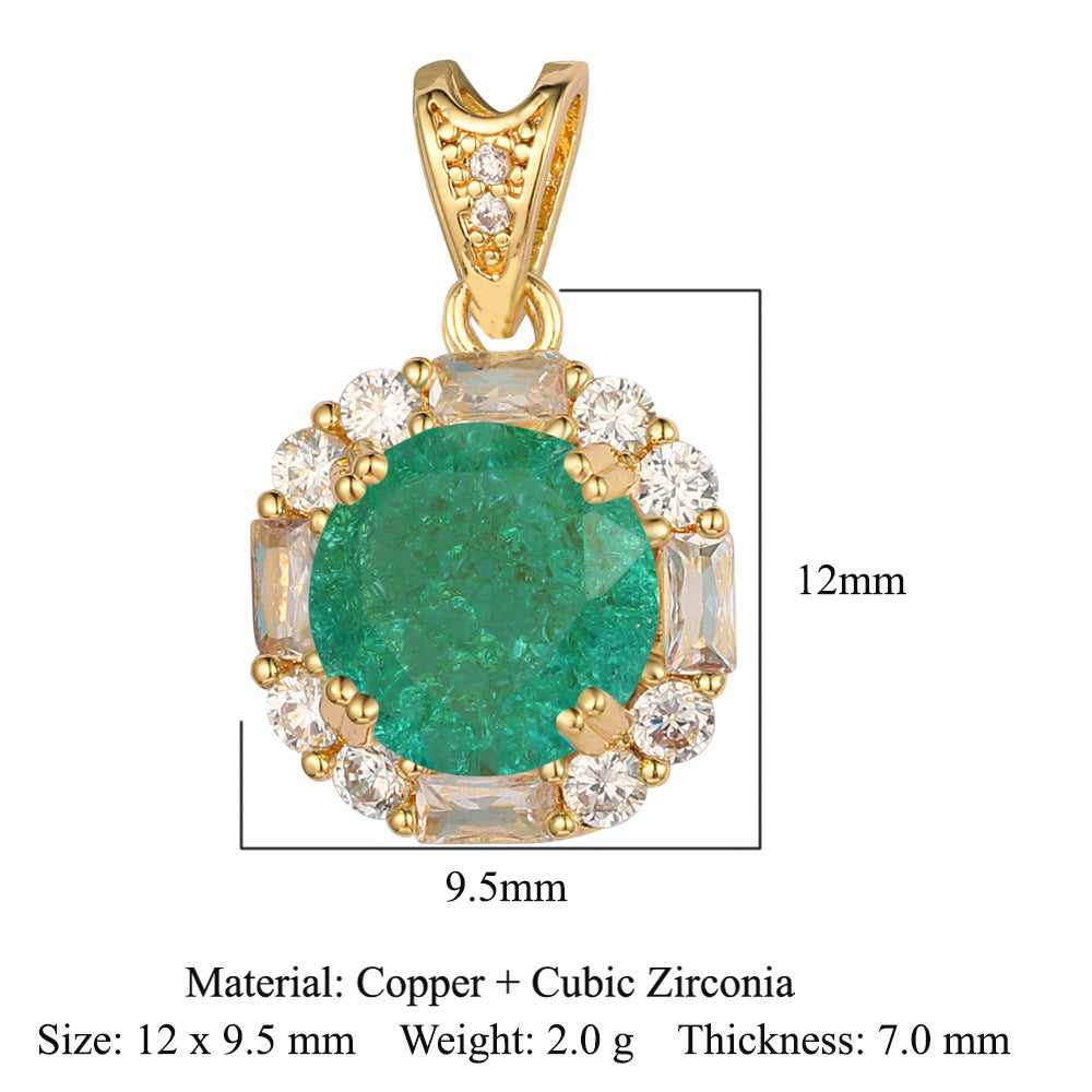 Cut Zircon Vintage Water Drop Oval Necklaces