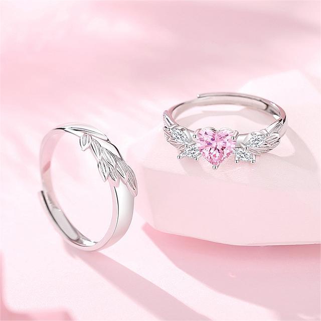 Women's & Men's Love Couple Pair Of Design Sweet Rings