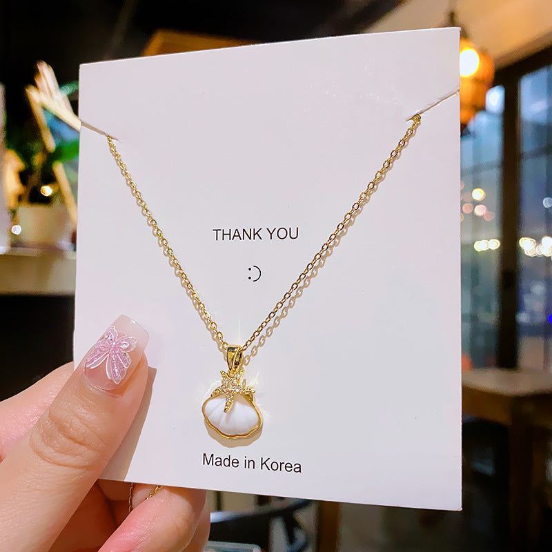 Titanium Steel Female Niche Temperament Entry Lux Necklaces
