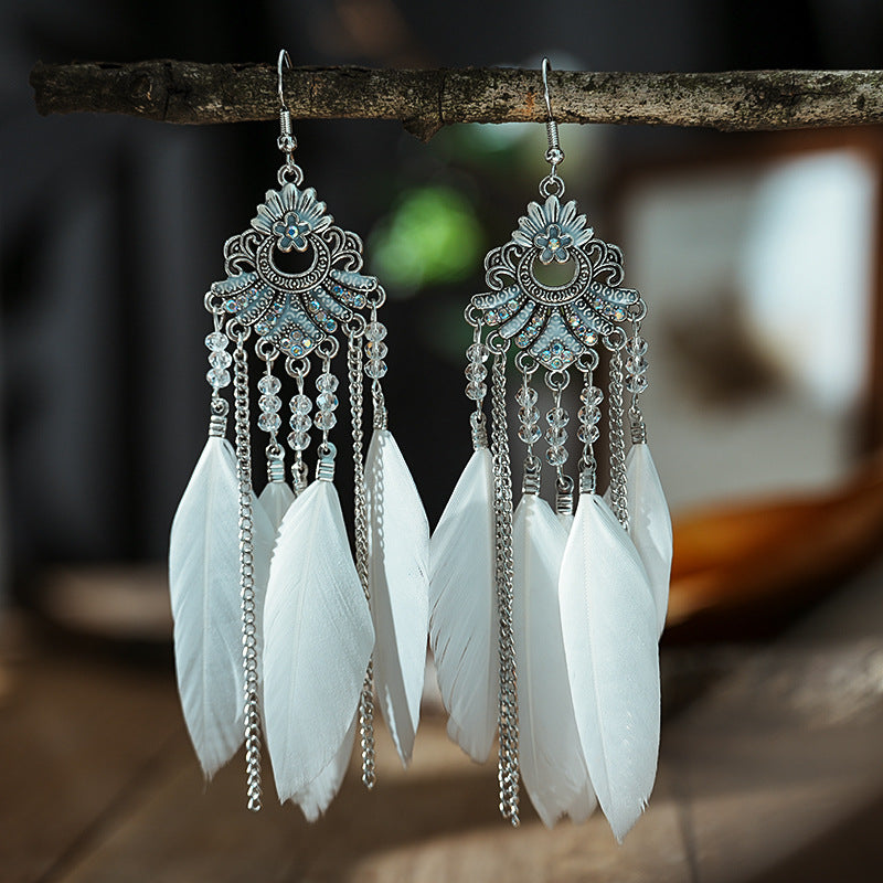 Full Diamond Fan-shaped Feather Creative Your Rings