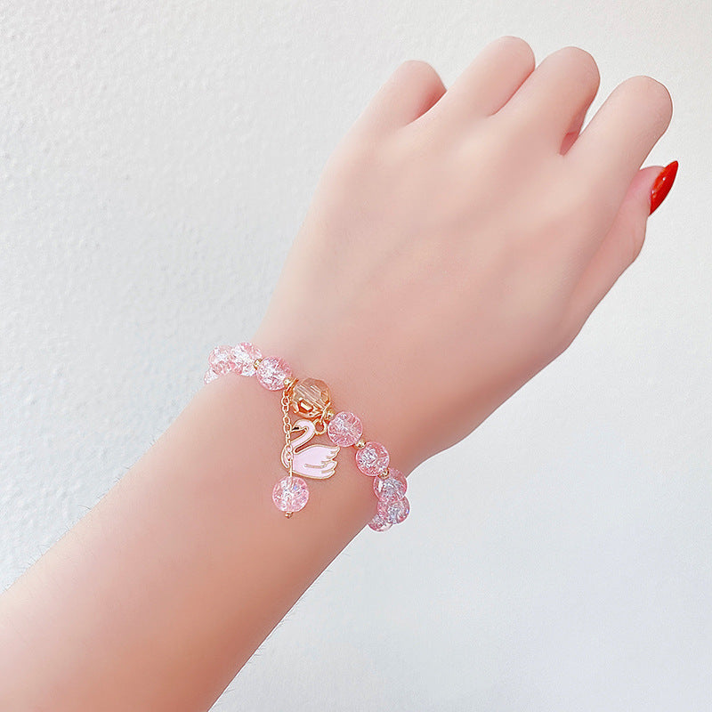 Hand Beading Glass Cute Princess Cartoon Bracelets