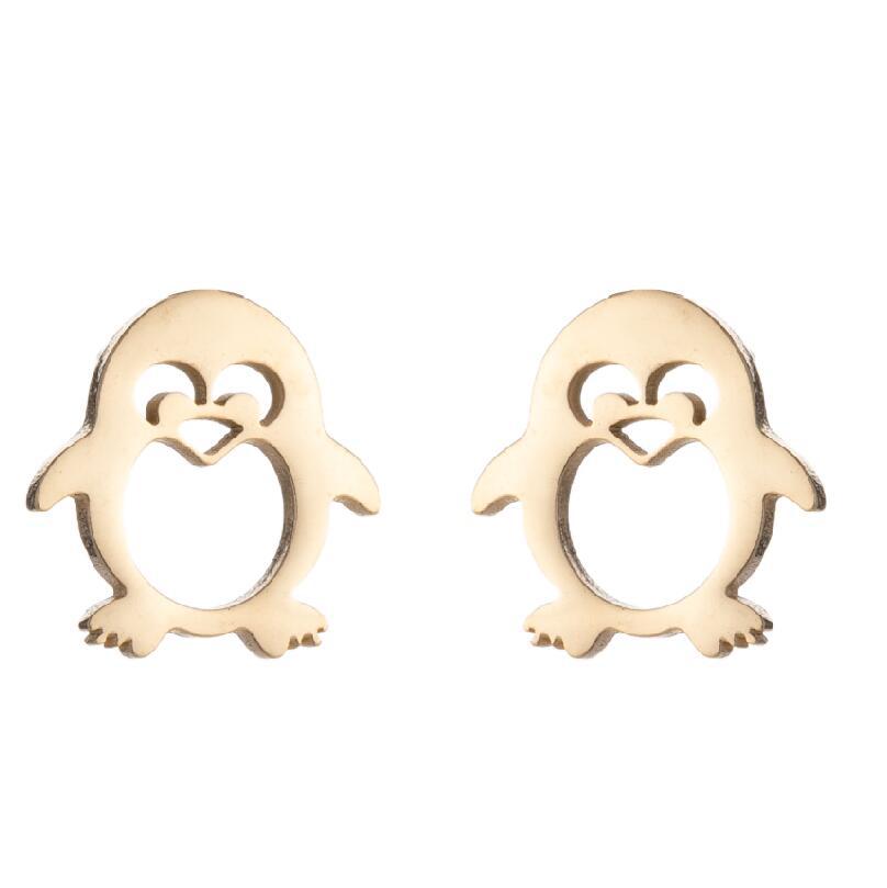 Steel Cute Small Animal Female Design Fashion Cat Earrings
