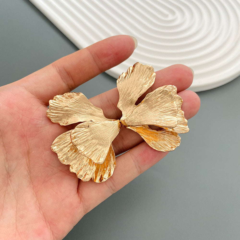 Texture Sense Maple Leaf Female Red Rings