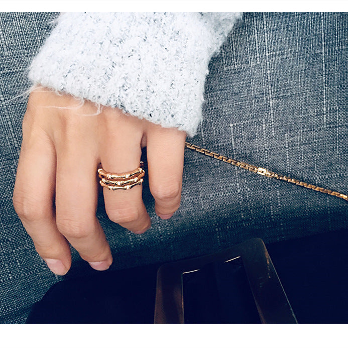 Women's Style Bamboo Open Trendy Design High-grade Bracelets