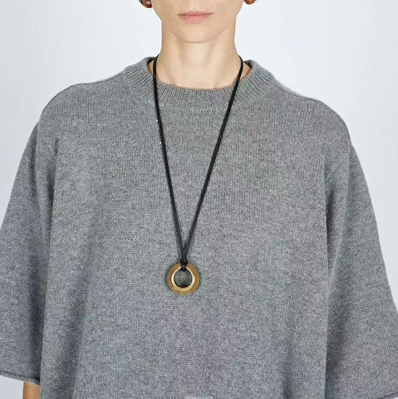 Chain Double Rope Wheel High Ladies Long Pendants