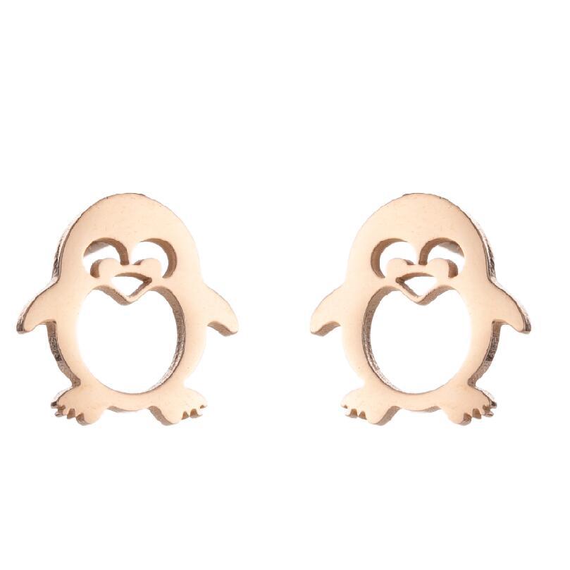 Steel Cute Small Animal Female Design Fashion Cat Earrings