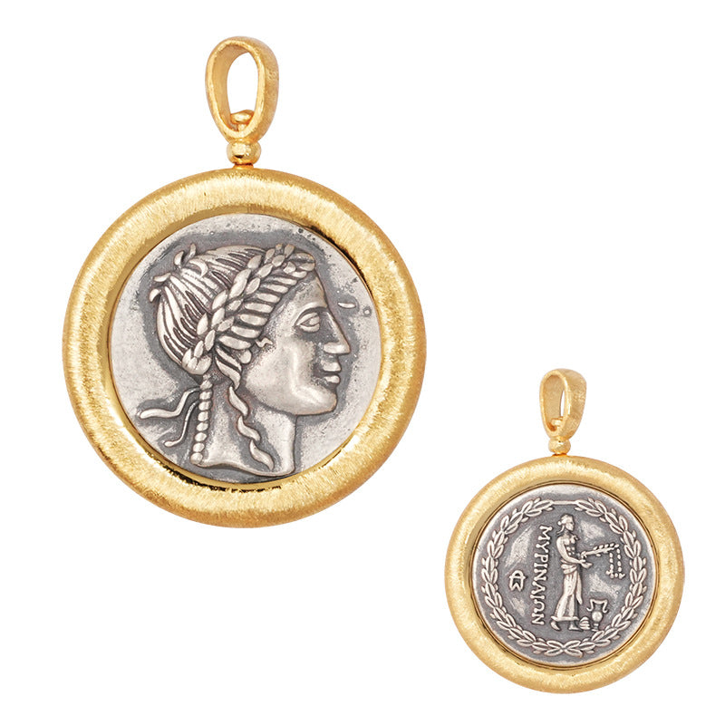 Coin Sterling Sier Single Without Chain Pendants
