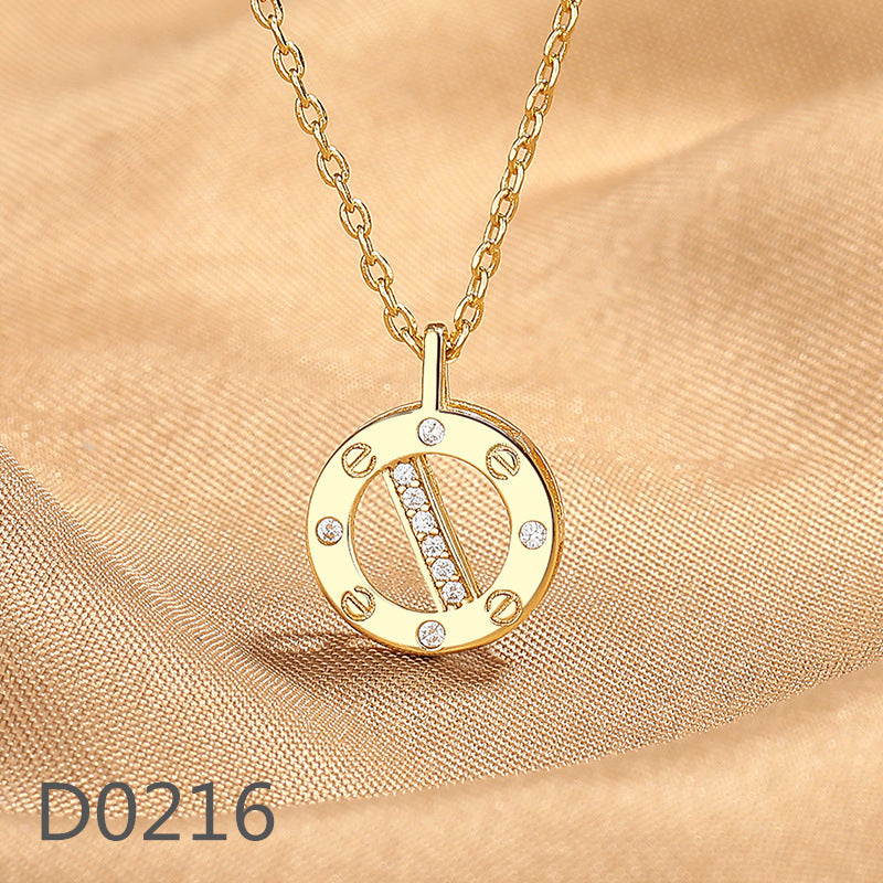Women's Sweet Micro Inlaid Zircon Flower High-grade Necklaces
