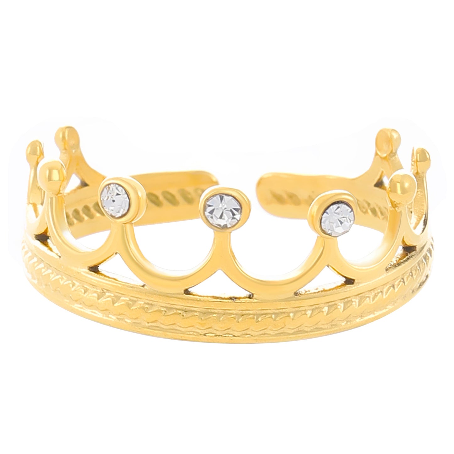 Advanced Exaggerated Stainless Steel Female Flower Rings