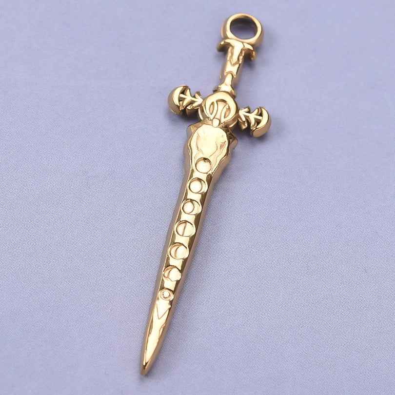 Steel Personality Titanium Sword Punk Model Necklaces
