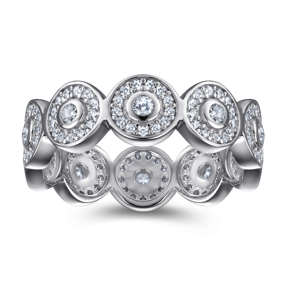 Women's Jewelry Sier Index Finger Zircon Little Rings