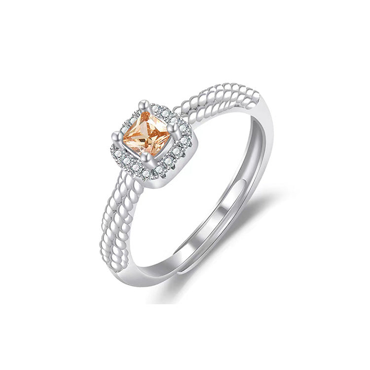 Women's East Gate Simple Geometric Super Flash Rings