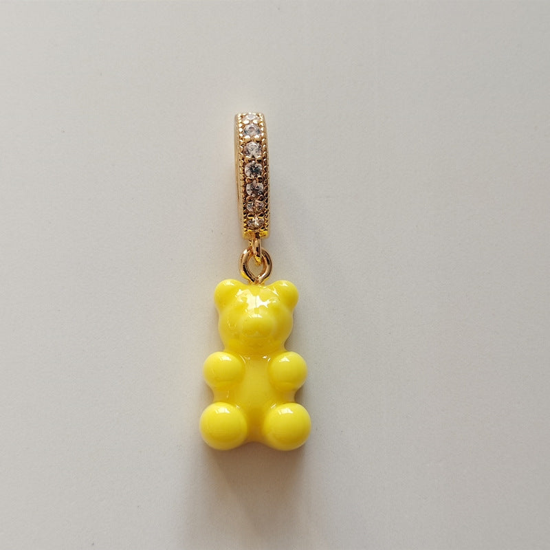 Women's Gummy Bear Versatile Candy Resin Personalized Pendants