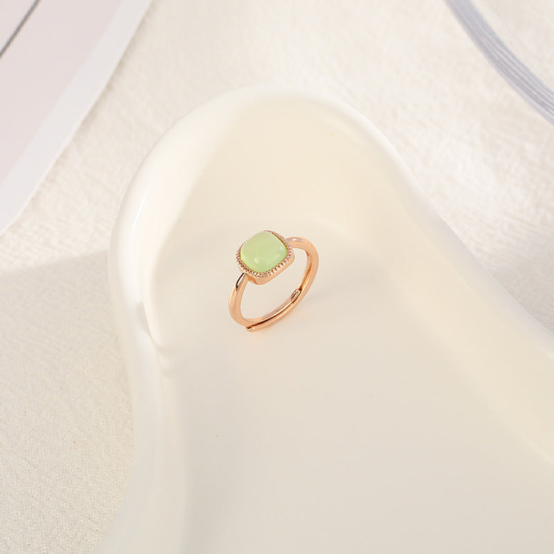 Open Hollow Zircon Butterfly Love Heart-shaped Rings