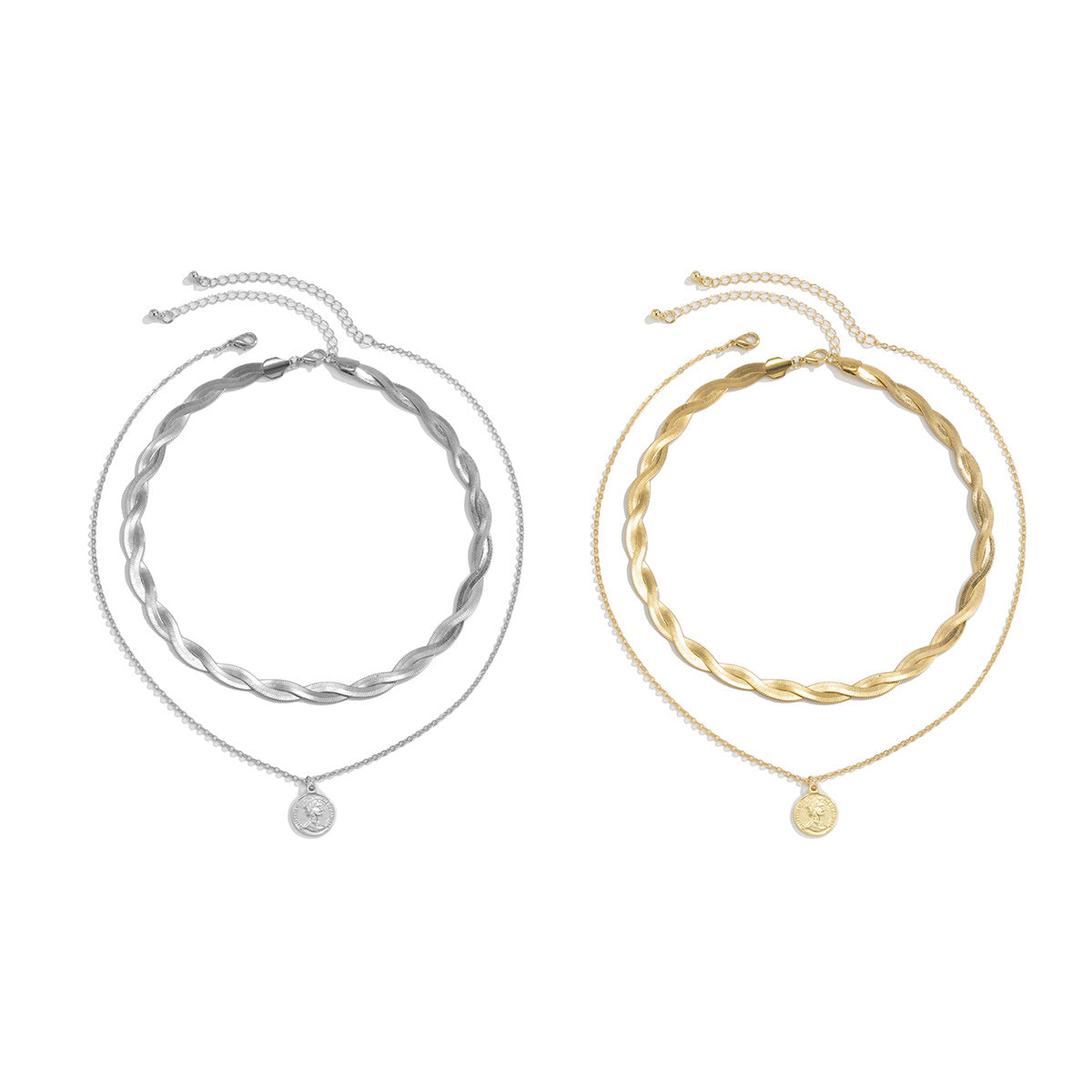 Snake Bones Chain Single Layer Clavicle Necklaces