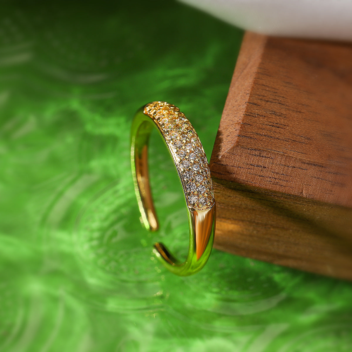 Open Female Niche Personality Copper Plated Rings