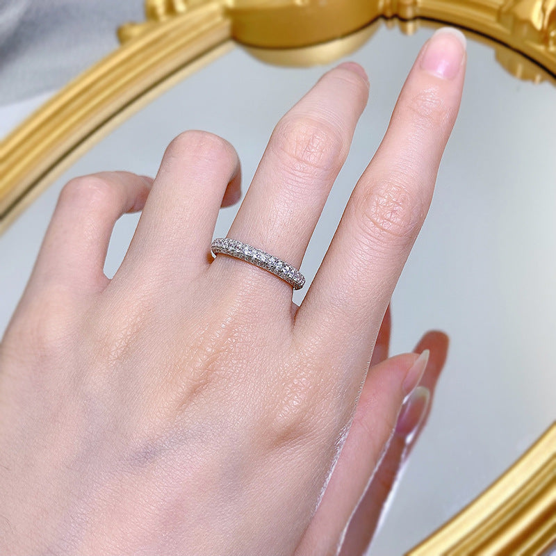 Jewelry Sier Fashion Simple Series Zircon Rings