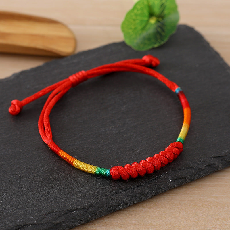 Women's Woven Rope Geometric Dorje Knot Dragon Bracelets