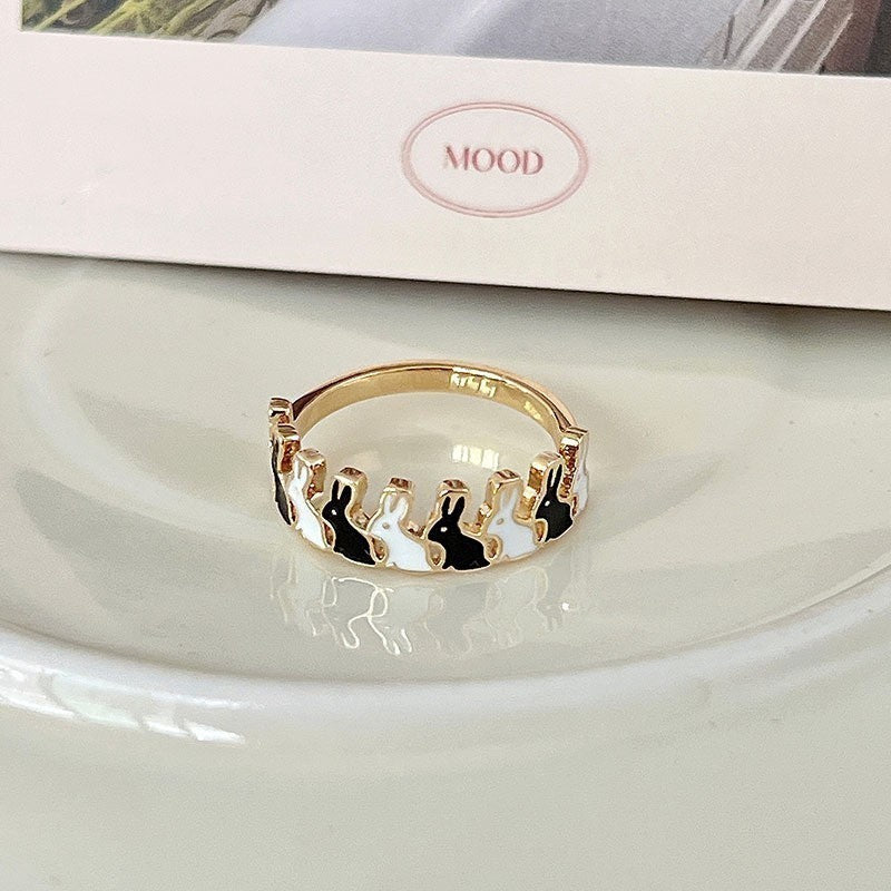 Colorful Zircon Fritillary Butterfly Super Exquisite Niche High Rings