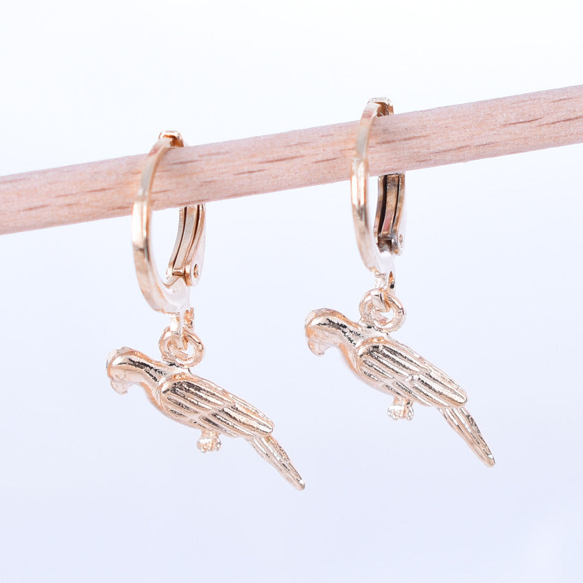 Women's Pearl Zircon Temperament Geometric Pieces Suit Earrings