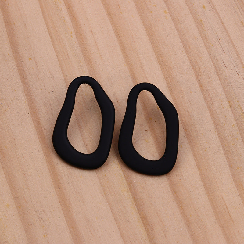 Women's Hollow Irregular Ear Acrylic Personality Simple Earrings