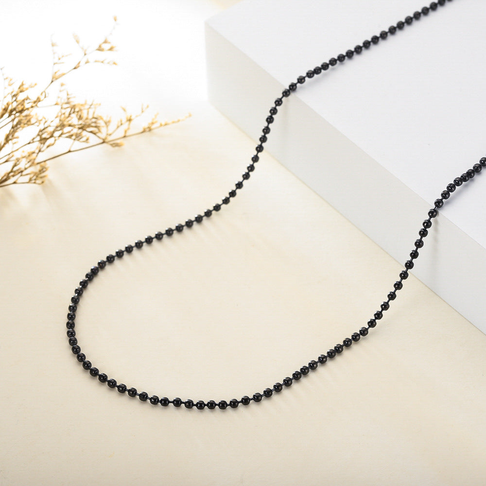 Steel Ball Chain Round Beads Material Necklaces