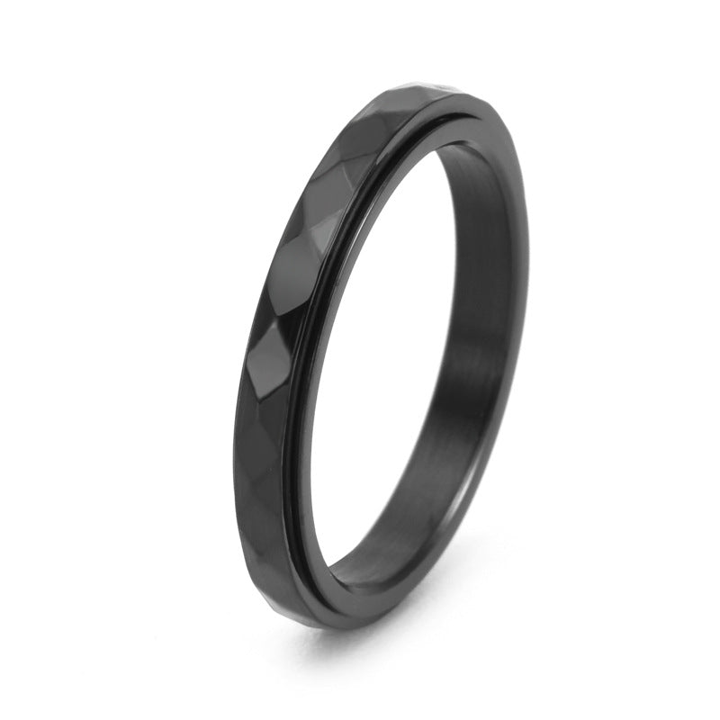 Women's Cut Narrow Version Forefinger Stainless Steel Rings