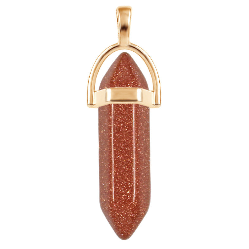 Crystal Hexagon Prism Hexagonal Column Natural Necklaces