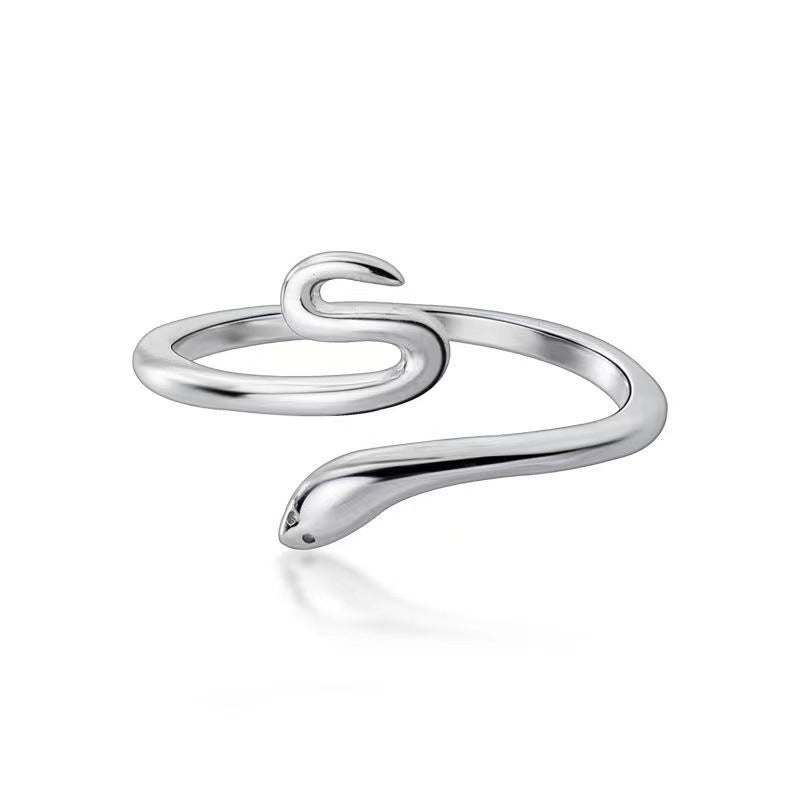 Korean Temperament Personality Snake Female Fashion Design Simple Rings