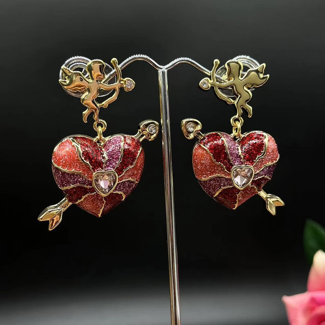 Sweet Court Style Exaggerated Personalized High-grade Earrings