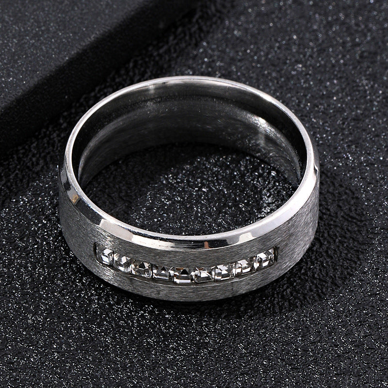 Fashion Beveled Carved Diamond Square Source Rings