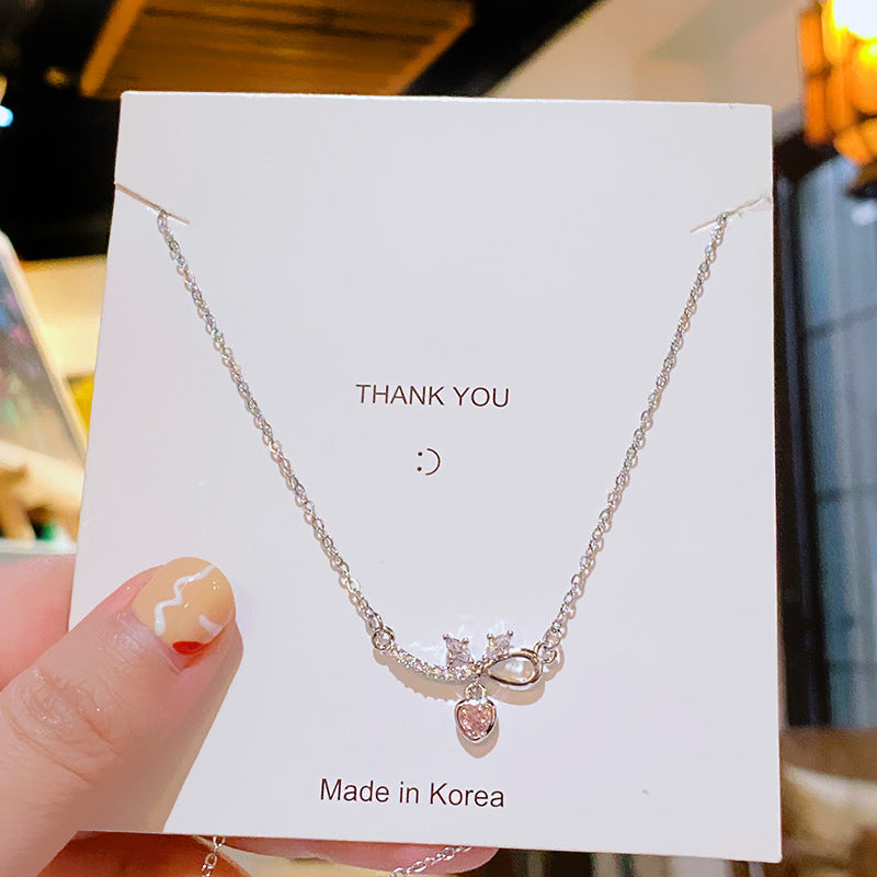 Flower Titanium Steel Female Summer Wild Necklaces