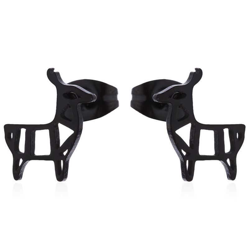Aloofness Style Stainless Steel Cute Small Animal Fashion Earrings