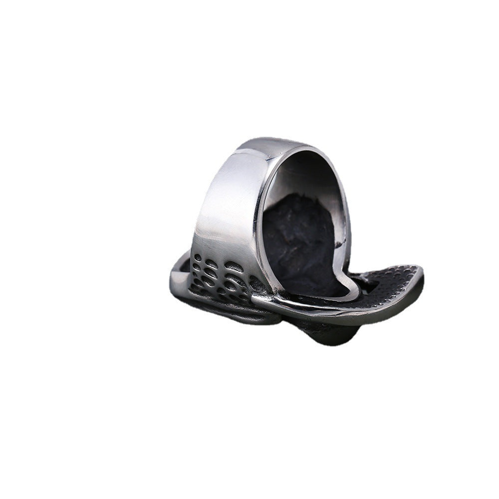 Men's Retro Imitation Titanium Steel Death Sickle Rings