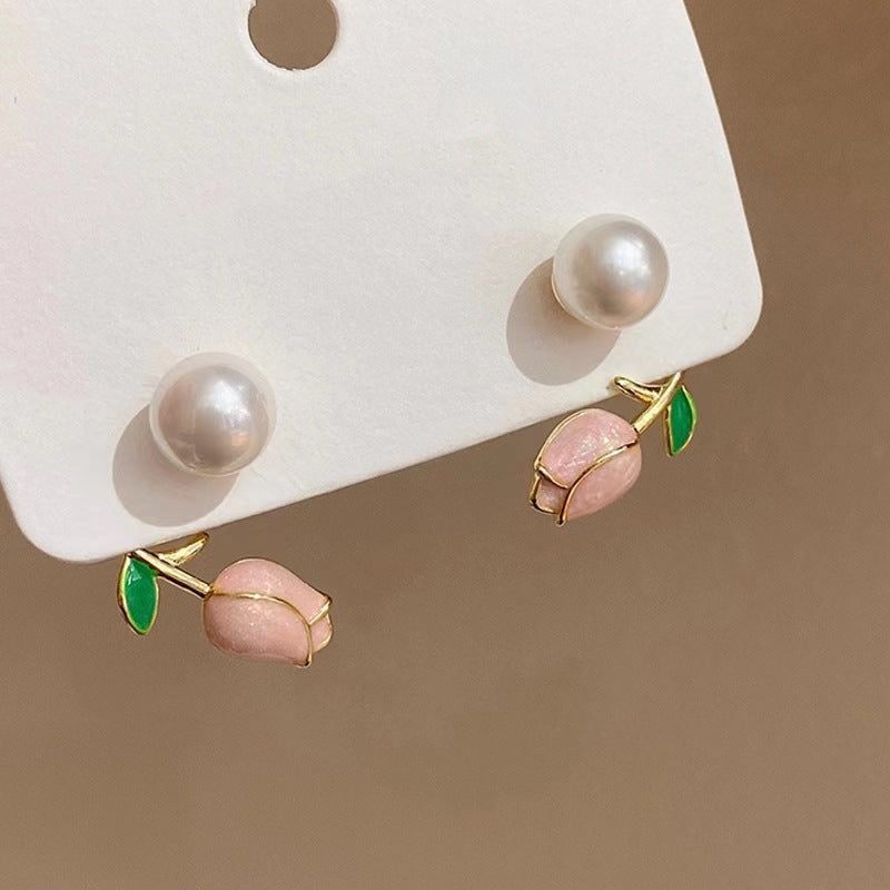 Sier Bow Pearl Classic Style Alphabet Rings