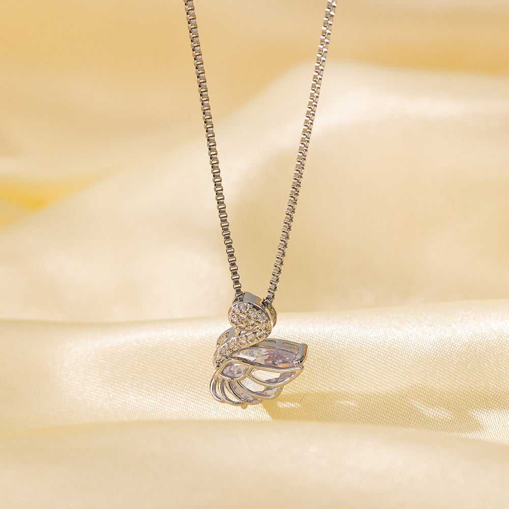 Women's Temperament Full Zirconium Micro Inlay Simple Pendants