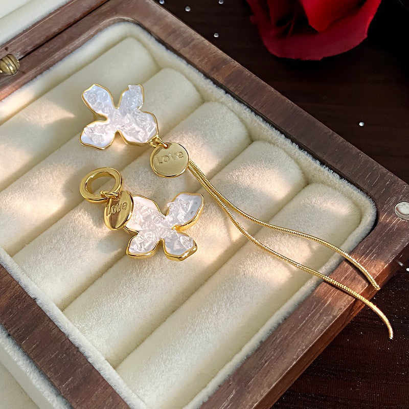 Fashion Zirconia Micro Inlaid Zircon Long Earrings