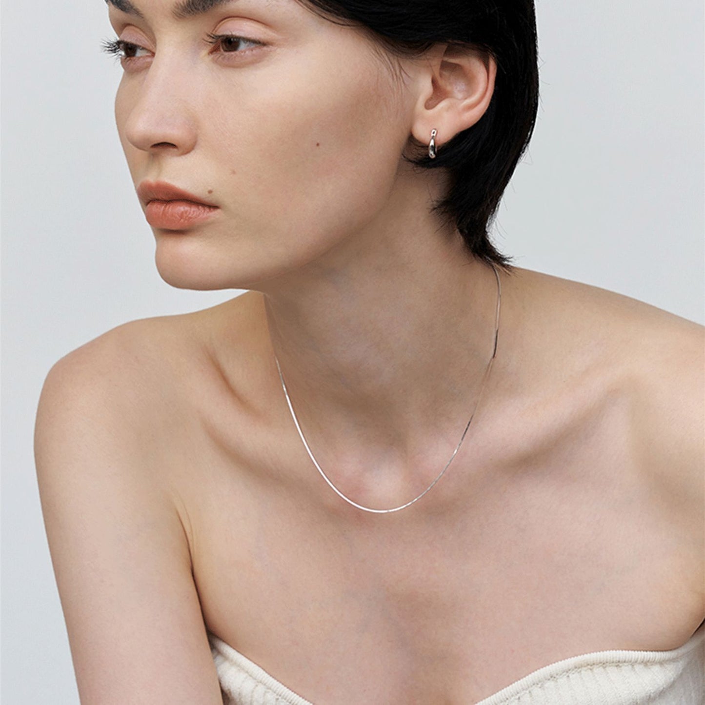 Women's & Men's Entire Sterling Sier Cold Style Light Necklaces