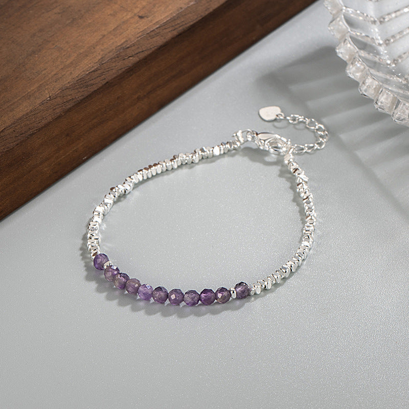 Crystal Female Purple Extremely Fine Stackable Bracelets