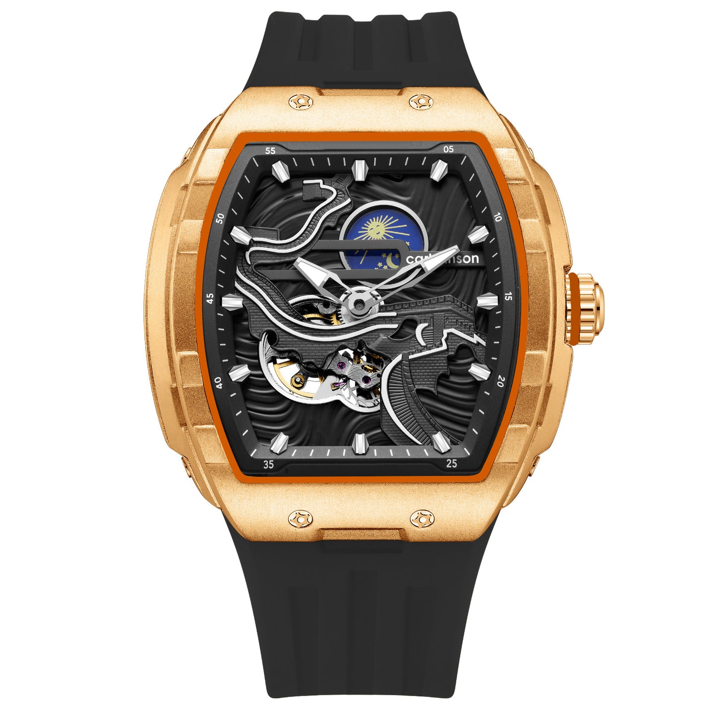 Men's Hollow Automatic Watch Carving Floating Luminous Three-dimensional Great Mechanical Watches