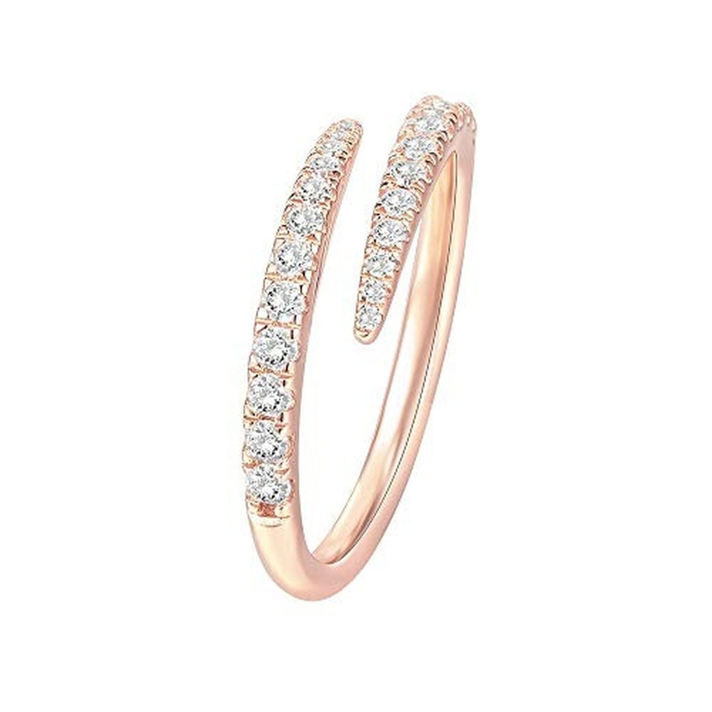Women's Fashion Alloy Full Diamond Open Adjustable Rings
