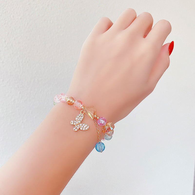 Hand Beading Glass Cute Princess Cartoon Bracelets