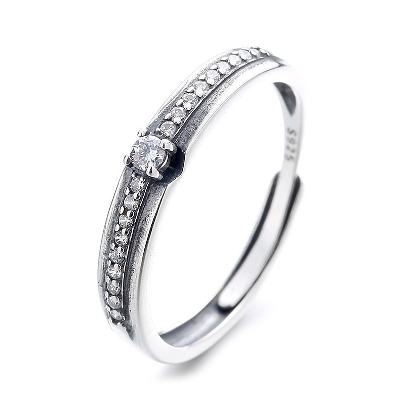 Sterling Sier Simple Affordable Luxury Style Rings