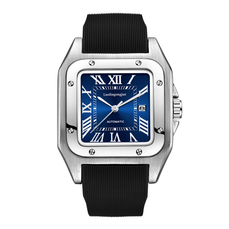 Men's Striped Automatic Watch Atmospheric Large Dial Mechanical Watches