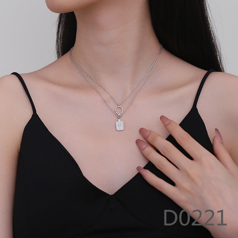 Women's Sweet Micro Inlaid Zircon Flower High-grade Necklaces