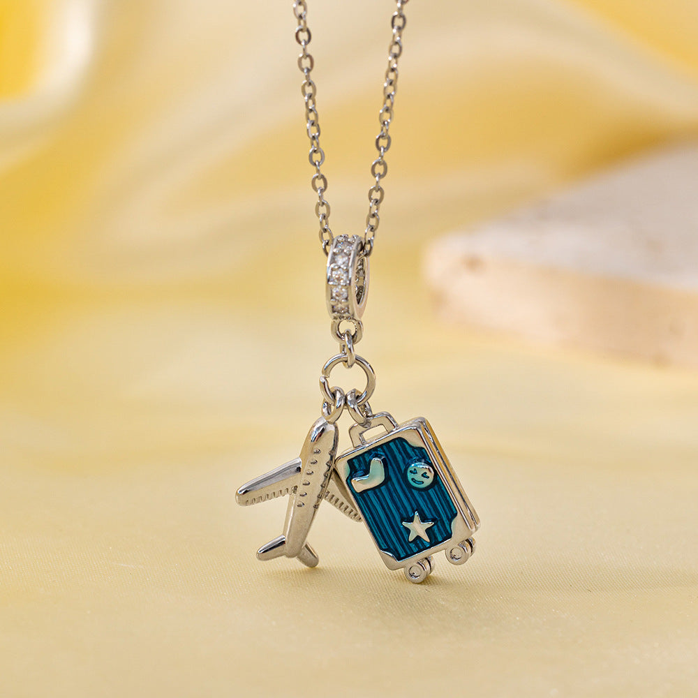 Women's Temperament Full Zirconium Micro Inlay Simple Pendants